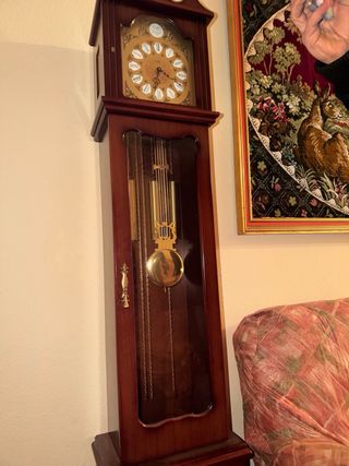 Reloj de pie YORK antiguo de cuerda