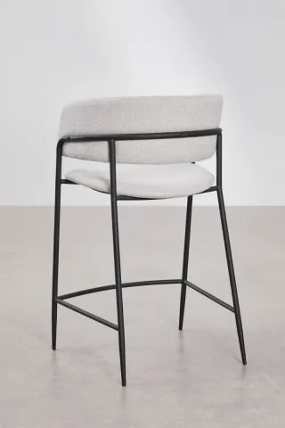 Taburete de cocina gris y negro