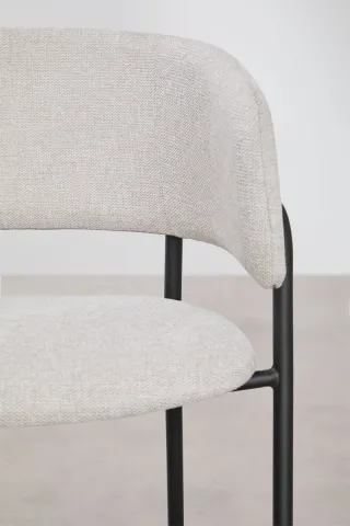 Taburete de cocina gris y negro