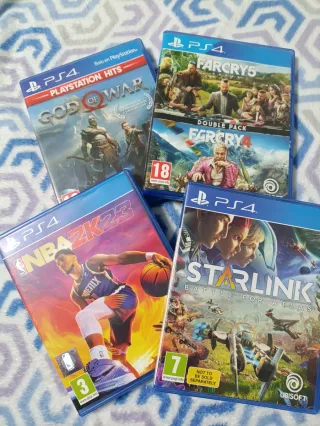 PS4 (PlayStation 4) Negra + Juegos
