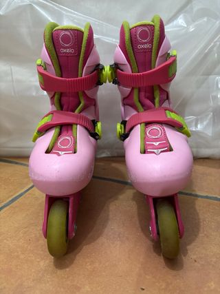 Patines en línea Oxelo rosas talla 28-30