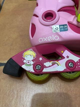 Patines en línea Oxelo rosas talla 28-30