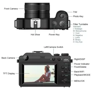 Cámara Digital HD Ultra 18X Zoom