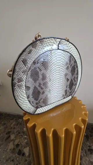 Bolso vintage vinilo estilo Piel Serpiente