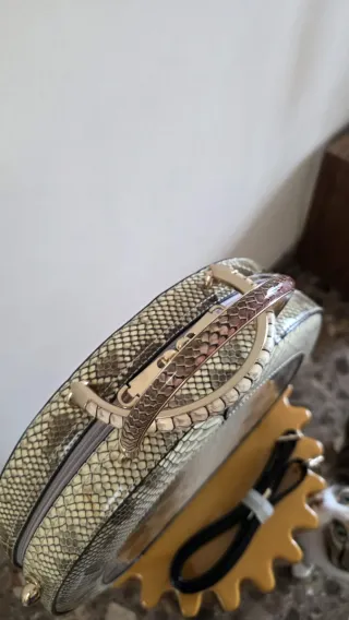 Bolso vintage vinilo estilo Piel Serpiente