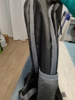 Mochila Boomerang Negra y Gris