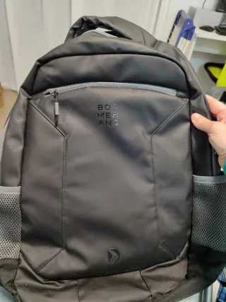 Mochila Boomerang Negra y Gris