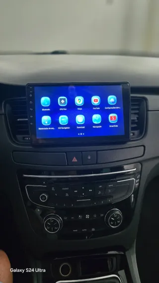 Rádio Peugeot 508 Android 14 com GPS (Novo)