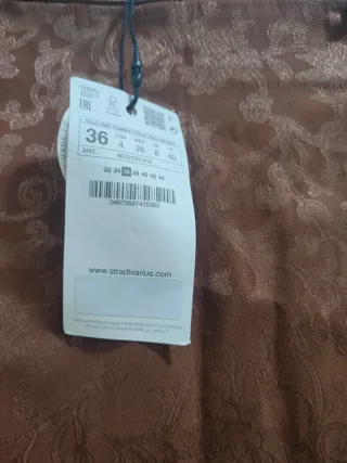 STRADIVARIUS - Falda larga satinada