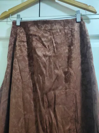 STRADIVARIUS - Falda larga satinada