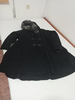 Abrigo capa señora negro talla única