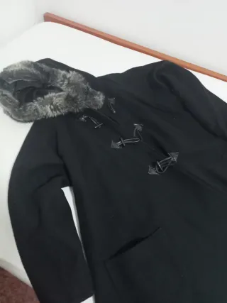 Abrigo capa señora negro talla única