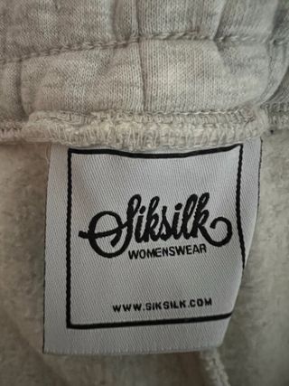 Chándal SikSilk Mujer Gris y Negro