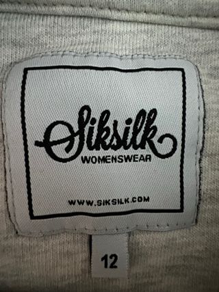 Chándal SikSilk Mujer Gris y Negro