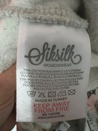 Chándal SikSilk Mujer Gris y Negro