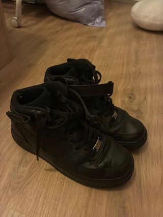 Nike Air Force 1 Mid Negras Talla 38