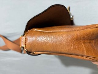 Borsa a tracolla in pelle marrone