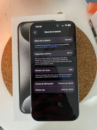 iPhone 15 Pro blanco