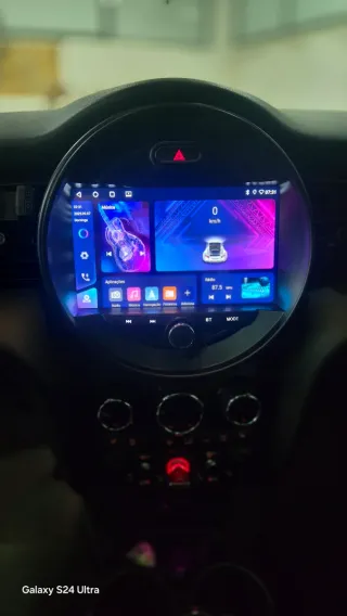 Rádio 4/64GB Mini F55 F56 F60 Android 14 (Novo)