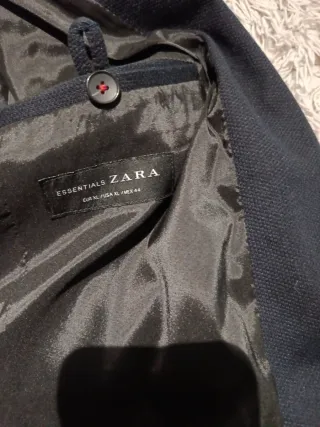 Americana Zara Hombre Azul