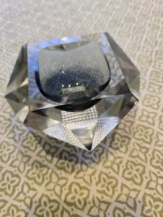 Cenicero Vintage Cristal Murano mediados siglo XX