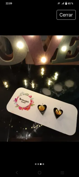 Pendientes Corazón Vinuesa