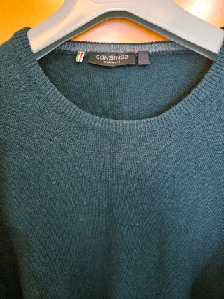 Maglione Consenso Cashmere Blend Verde Bosco L