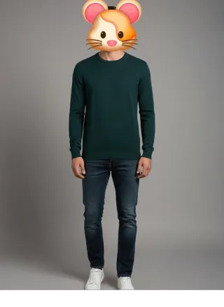 Maglione Consenso Cashmere Blend Verde Bosco L