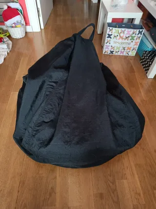 Puff pera reversibile viola e nero