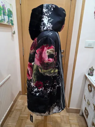 Chaqueta Neopreno y Pelo Flores