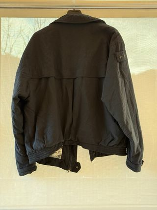 Cazadora bomber vintage negra