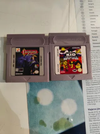 Juegos Game Boy Color Castlevania y Kid Dracula