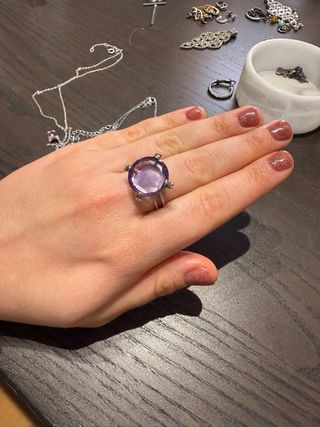 Anillo Tous Pills Plata Amatista