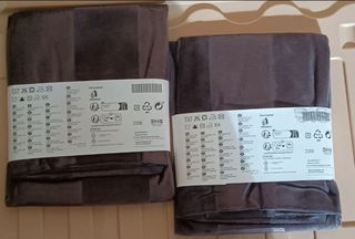 2 federe nere 50x50 cotone/viscosa Ikea