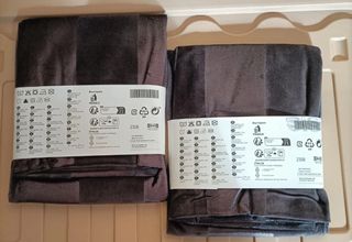 2 federe nere 50x50 cotone/viscosa Ikea
