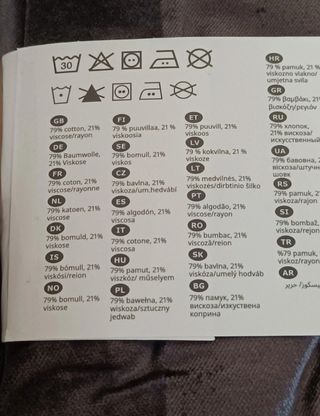 2 federe nere 50x50 cotone/viscosa Ikea