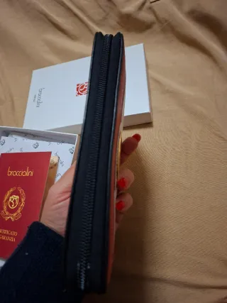 Portafoglio Braccialini rosso e bianco