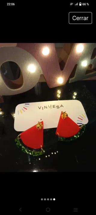 Pendientes Vinuesa Sandía