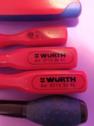 Set di attrezzi: pinza Knipex e cacciaviti whurt