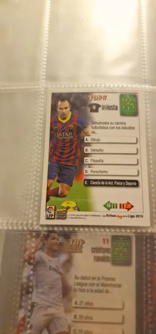 Cromo de la liga 2015