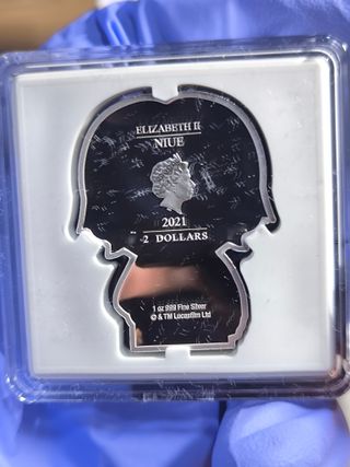 Moneda 1 Onza Plata Star Wars Han Solo