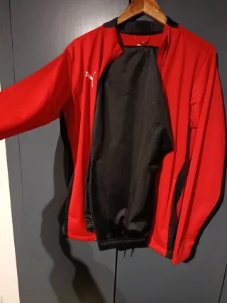 Chándal Puma Hombre Negro/Rojo Talla M