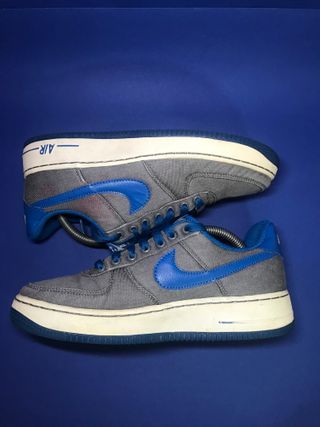 Nike Air Force 1 Gris y Azul