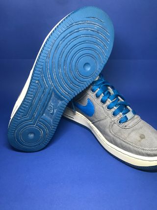 Nike Air Force 1 Gris y Azul