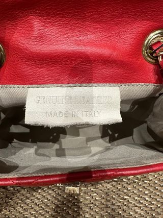 Bolso de cuero rojo nuevo