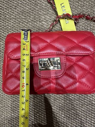 Bolso de cuero rojo nuevo