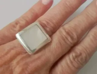 Anillos Plata Ley y Nácar