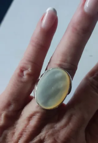 Anillos Plata Ley y Nácar