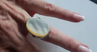 Anillos Plata Ley y Nácar