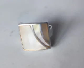 Anillos Plata Ley y Nácar